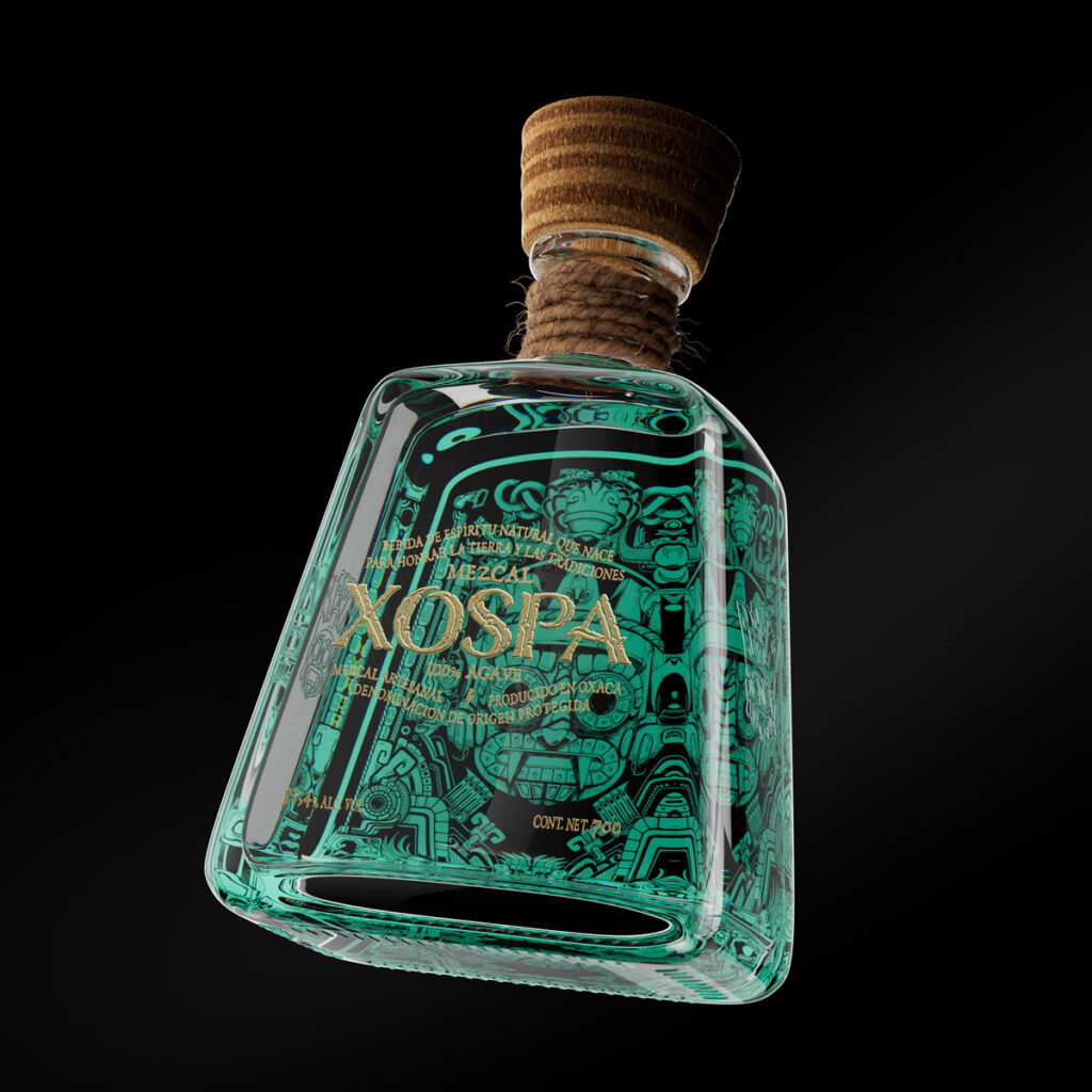 Xospa mezcal Packaging Design